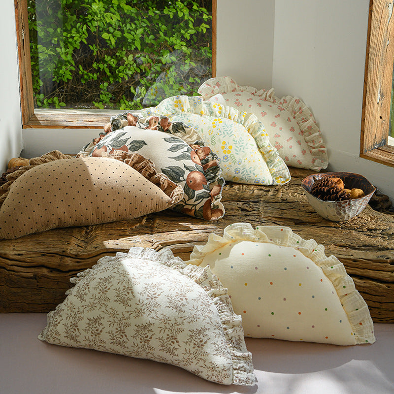 Soft Cotton Dumpling-Shaped Baby Pillow