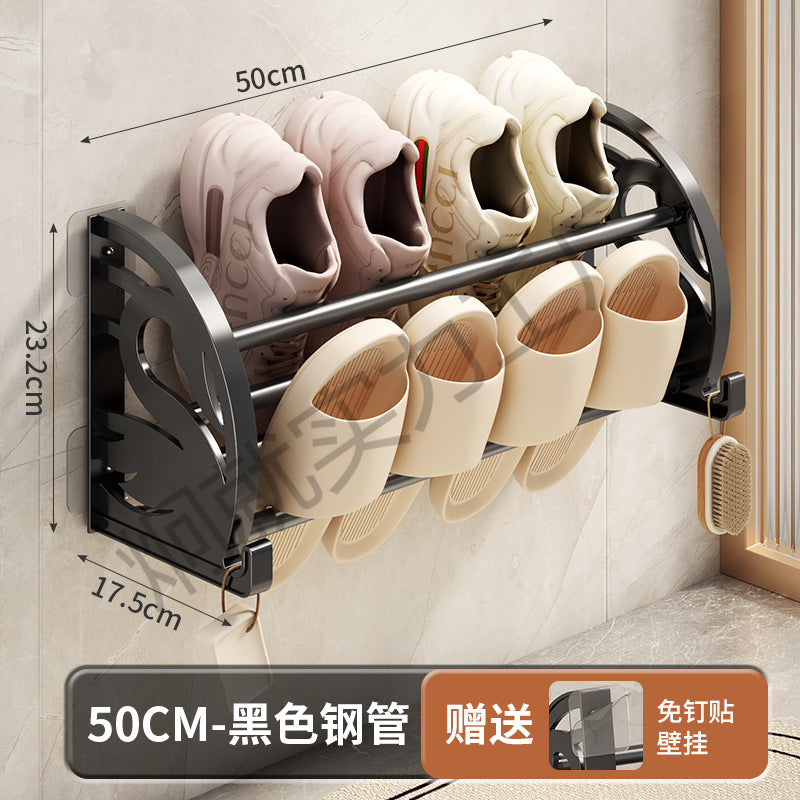 Anti-Theft Door Shoe Rack – Wall-Mount & Punch-Free