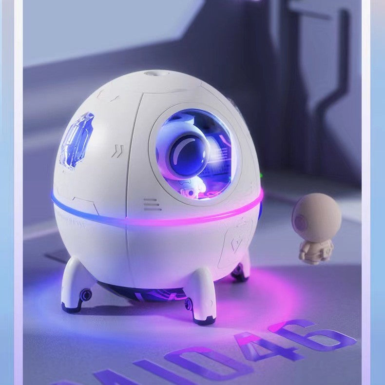 Space Capsule Mini Humidifier – USB Desktop & Office Nano Mist Air Purifier