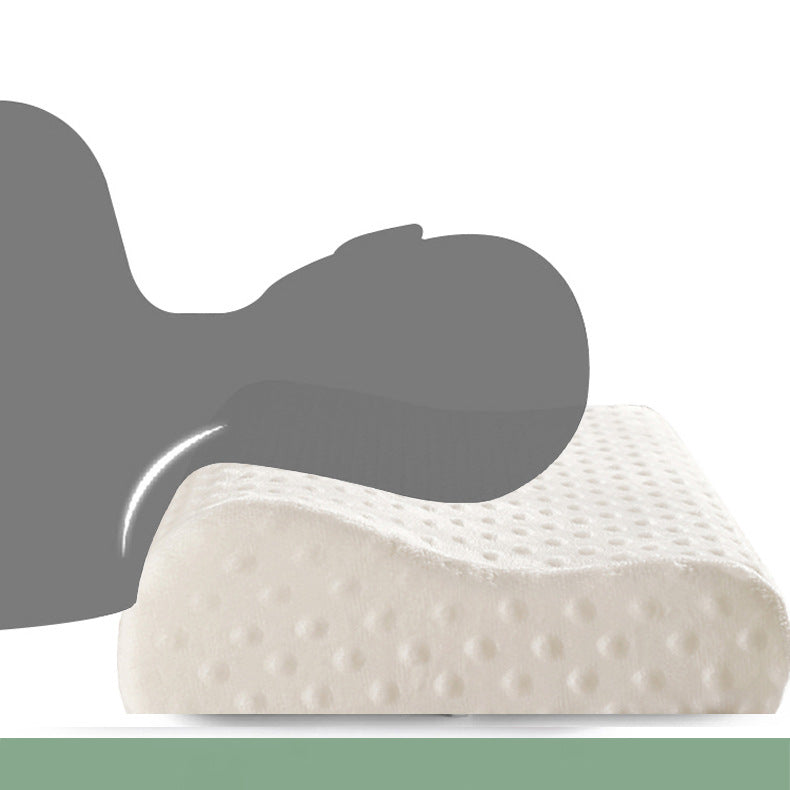 Wave Memory Foam Pillow with Dual Heights