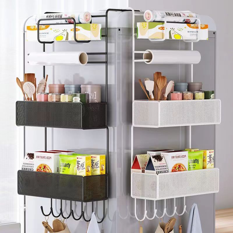 Refrigerator Side Tissue & Film Storage Rack