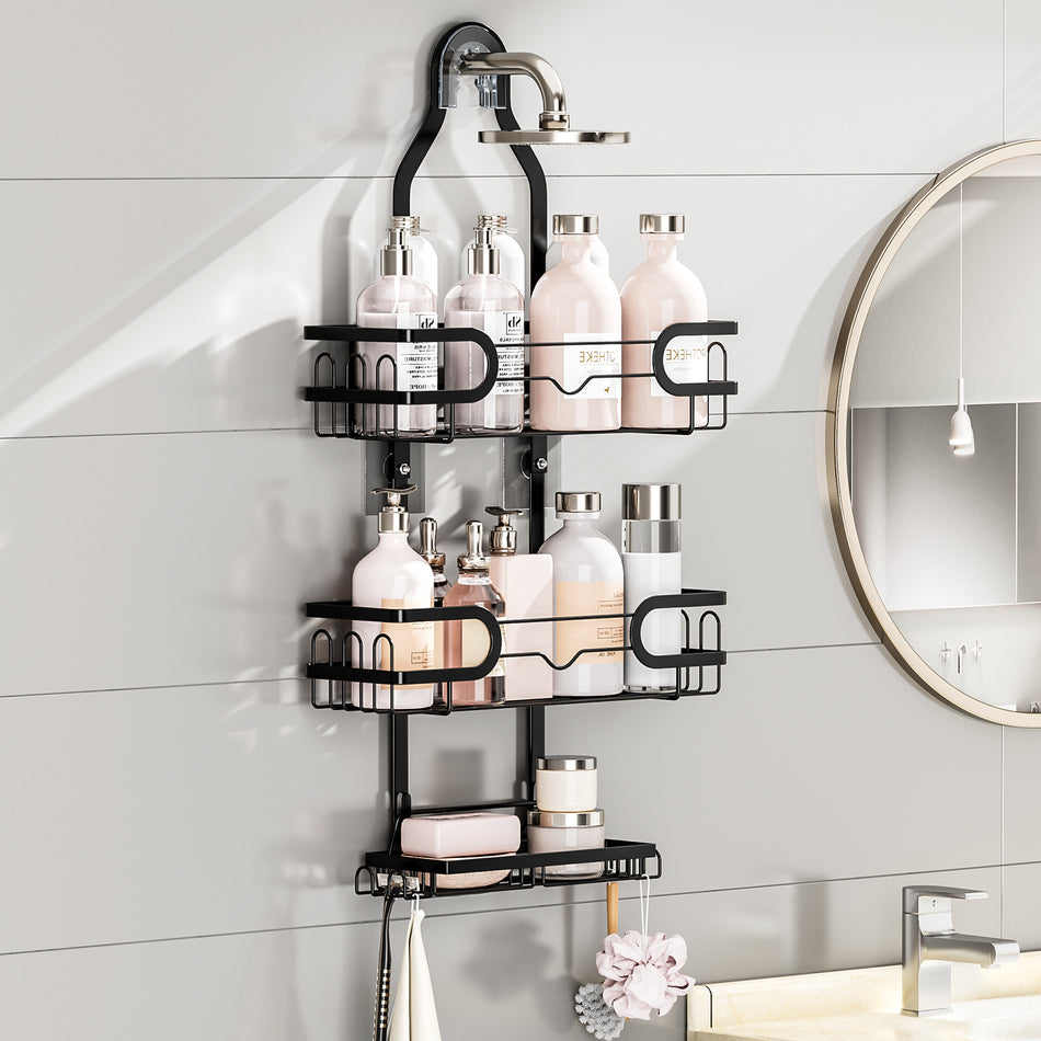 Shower Gel and Shower Head Wall Rack