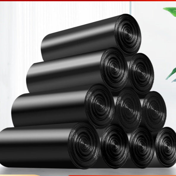Disposable Flat-Mouth Garbage Bag – 45×50cm Thickened Point-Break Design (10 rolls)