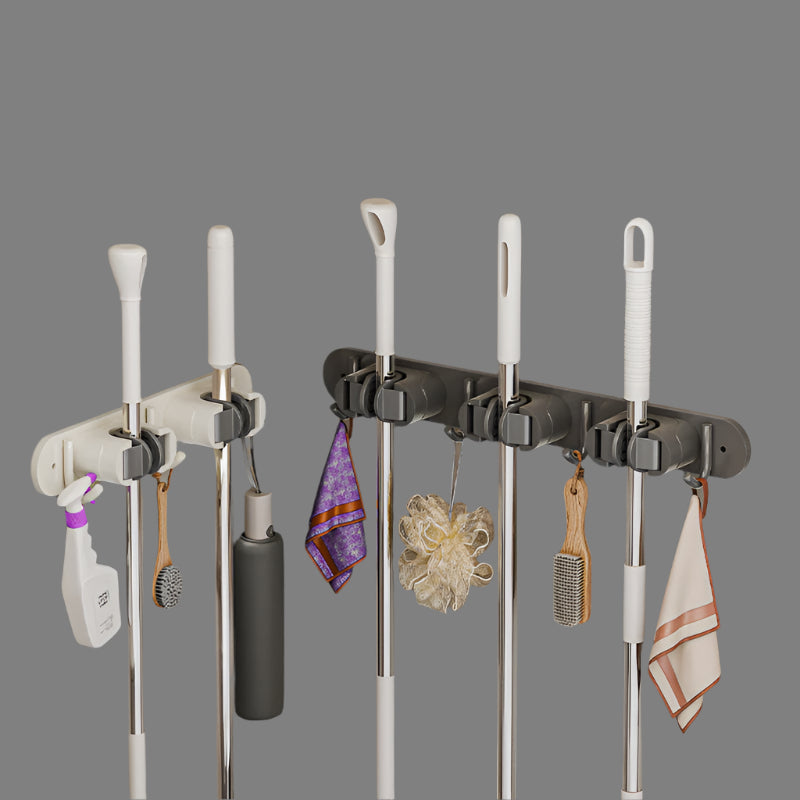 Wall-Mounted Mop Clip – No Drill Broom Holder Hook