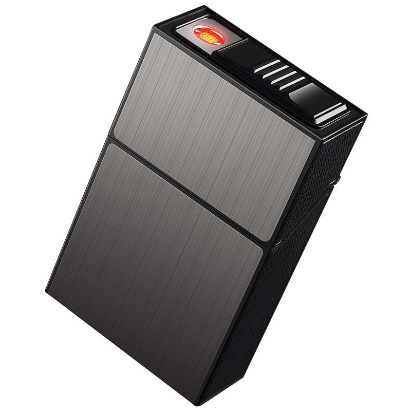 Rechargeable Windproof Cigarette Case for 20 Cigarettes