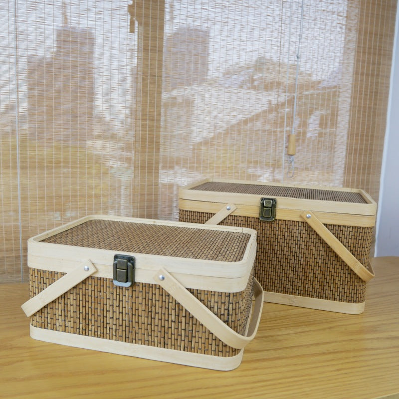 Bamboo Gift Basket for Festival Packaging