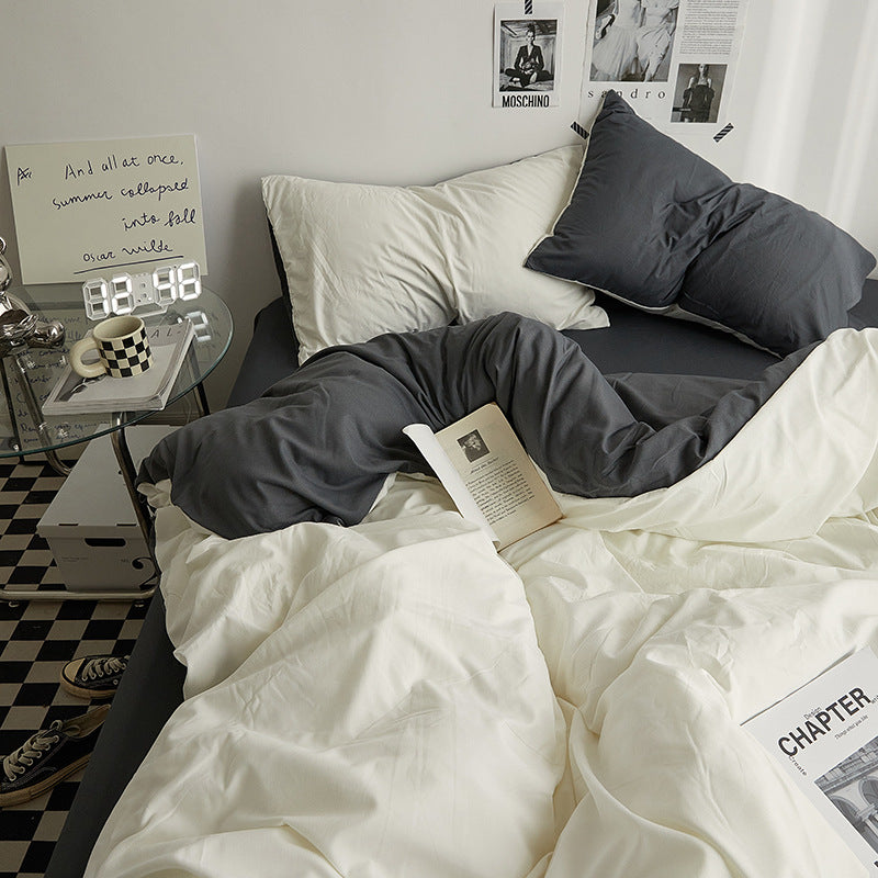 Pure Cotton Fiber Four-Piece Bedding Set