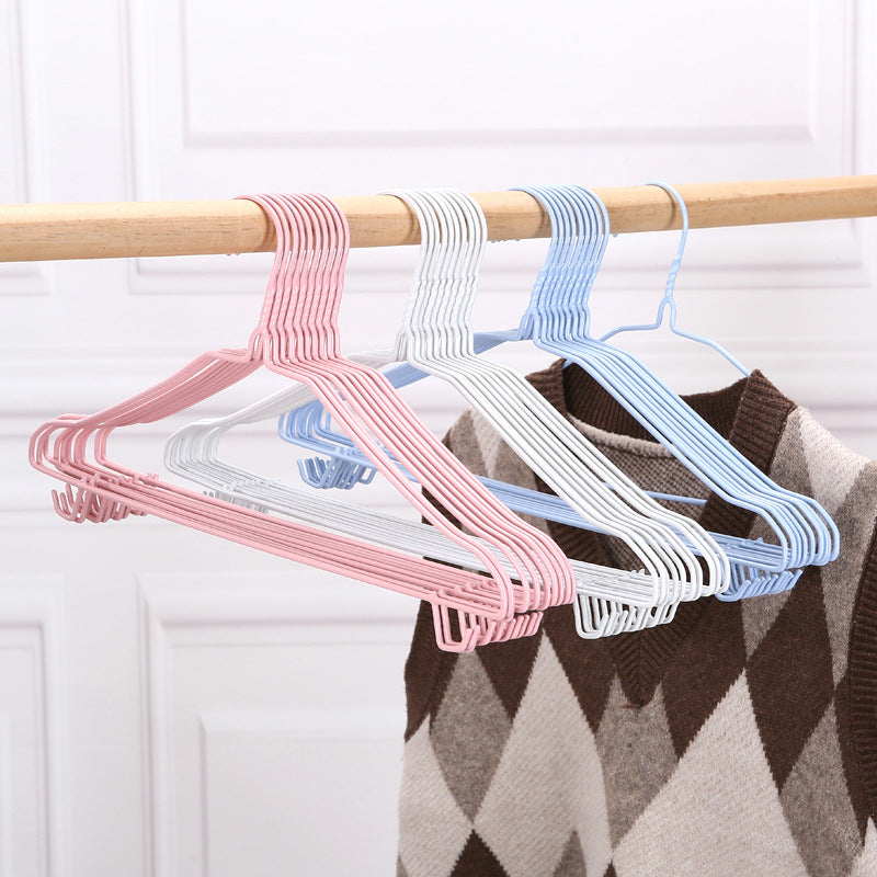 Thick Wrought Iron Plastic-Dip Clothes Rack (10 pc)