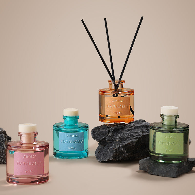 Rattan Incense Diffuser – Safe & Stylish Home Fragrance - 3 Bottles