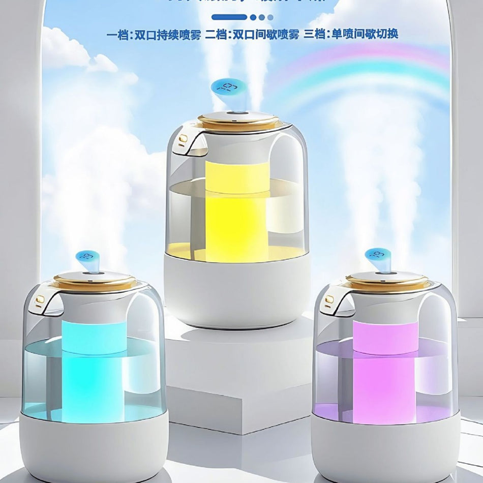 3L Double Spray Silent Humidifier for Home & Office Use