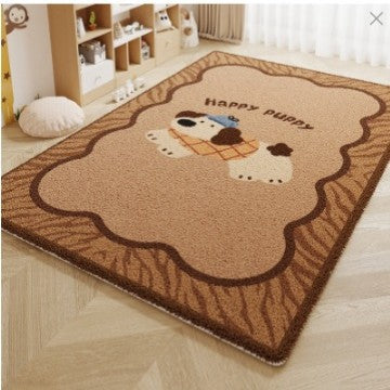Cute Cartoon Puppy Carpet for Kids' Rooms - Waterproof