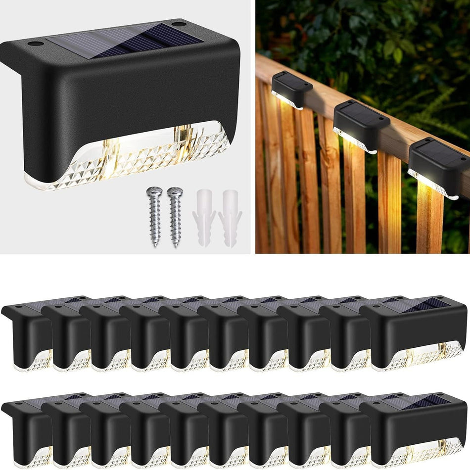 Solar Fence Step Light – Safety & Decor Combo