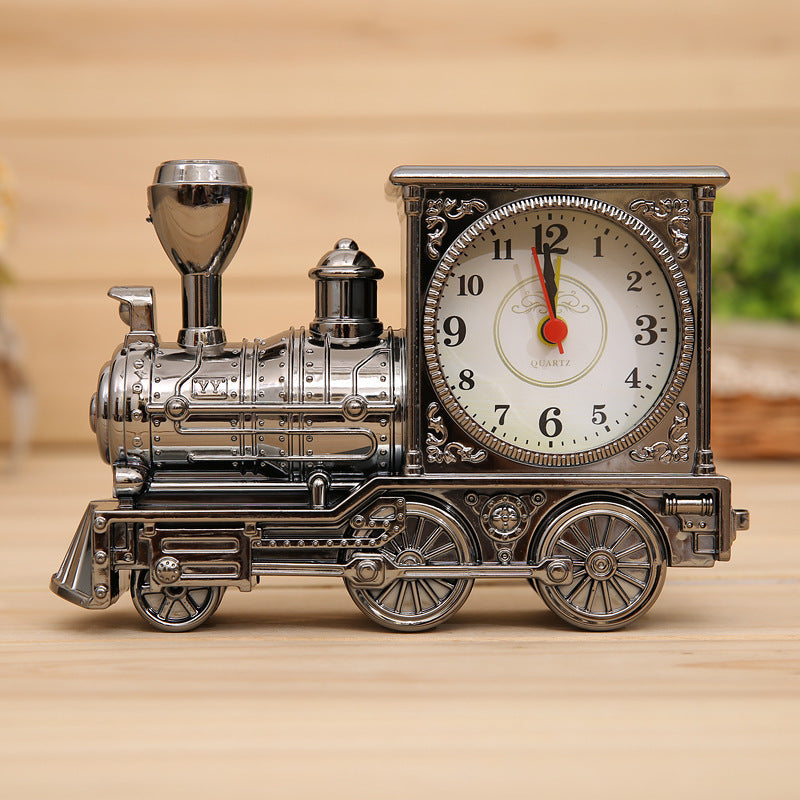 Retro Train Alarm Clock – Creative Bedside Clock