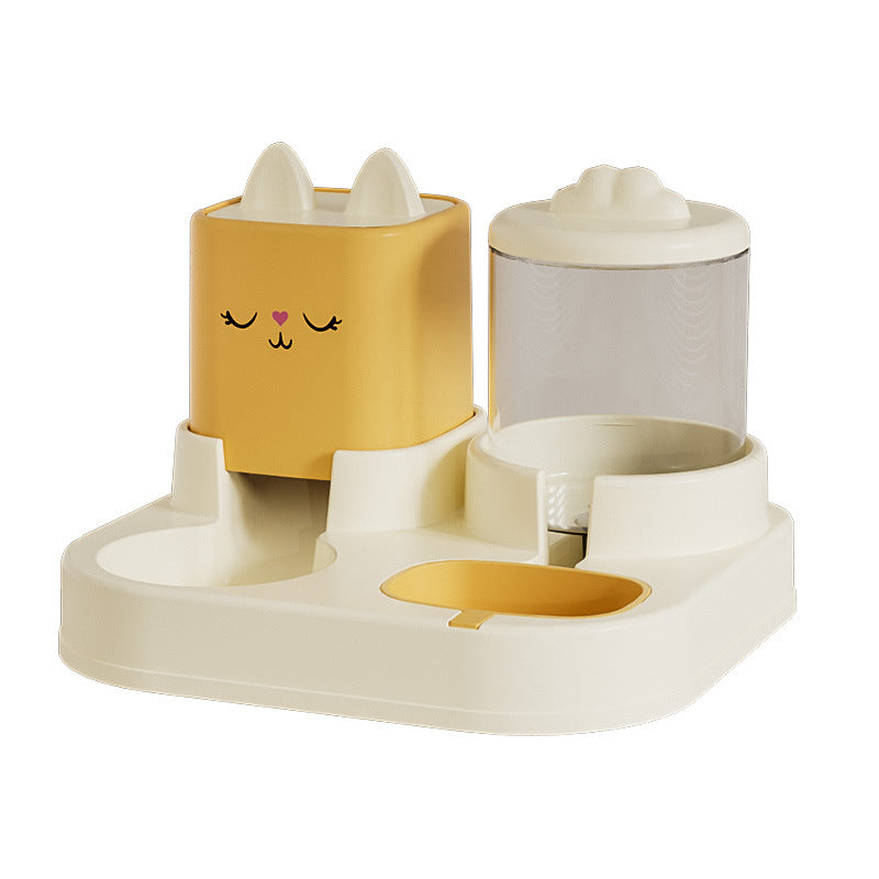 Automatic Cat & Dog Feeder Bowl – Double Food & Water Set Nepal