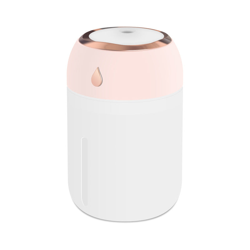 Creative USB Mini Humidifier with Colorful Light & Double Spray Heavy Fog Output