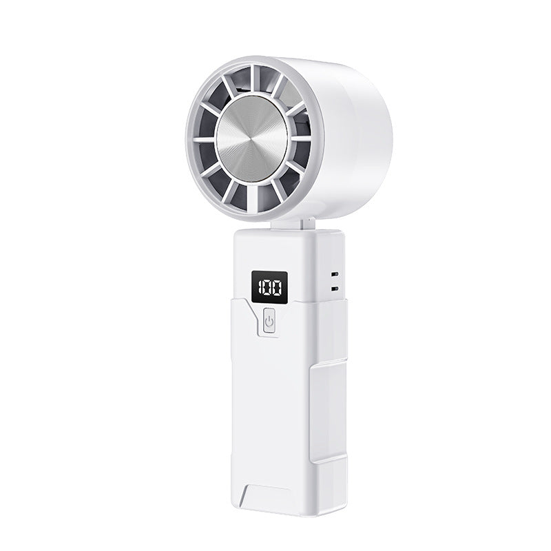 Turbo Handheld USB Mini Fan – Foldable & Hanging Neck