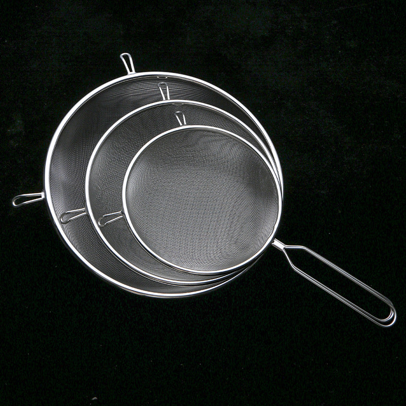 Double-Ear Mesh Filter Spoon - Ultra-Fine Kitchen Tool