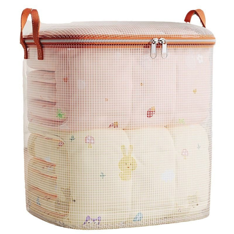 Transparent Quilt Storage Bag – Large Capacity Waterproof Clothes Organizer | Moisture-Proof Home Packing & Tidy Box