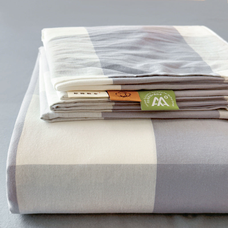 Thickened Coarse Cotton Quilt Cover & Bed Sheet