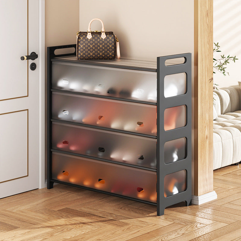 Dust-Proof Metal Shoe Rack Home Storage Cabinet