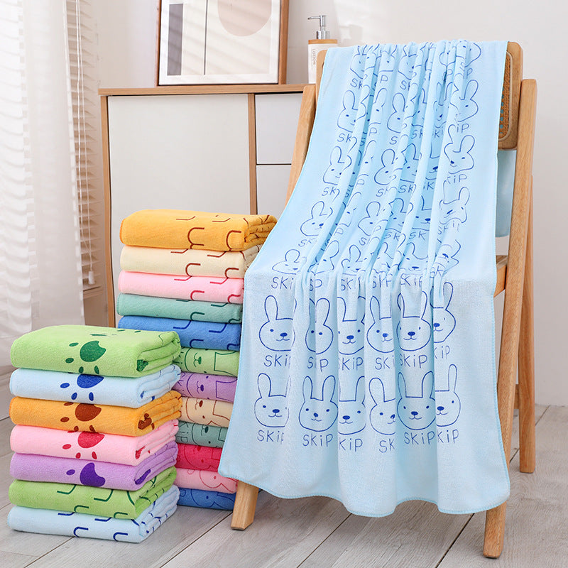 Cartoon Children’s Bath Towel – Soft, Fun & Quick-Drying