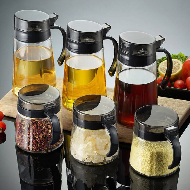 Fengyi Glass Oil & Vinegar Bottle – Leak-Proof Kitchen Pot