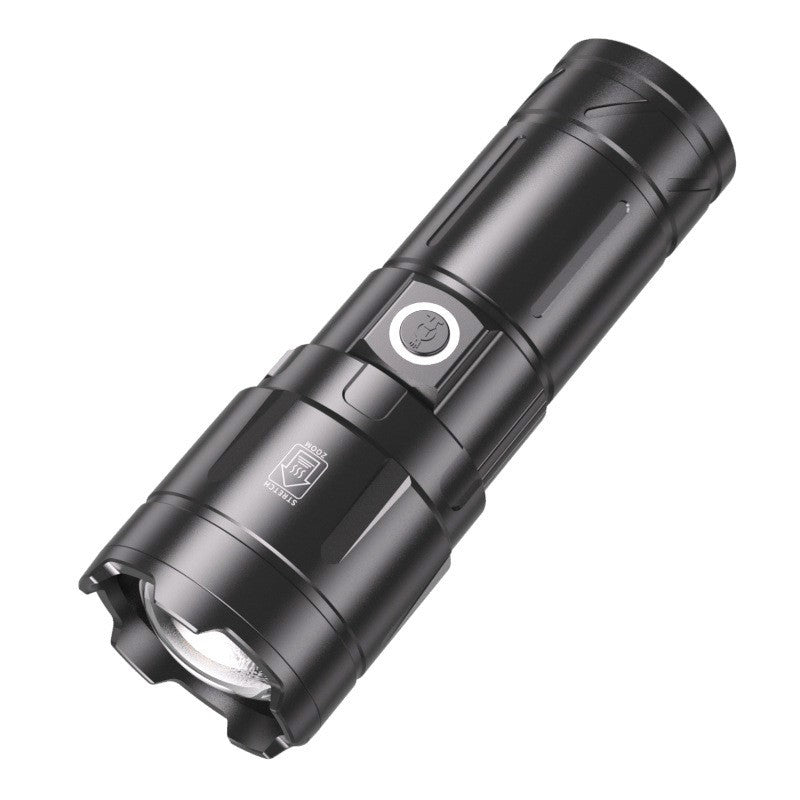 White Laser Long-Range Flashlight – Rechargeable Portable Telescopic Outdoor Spotlight for Patrol & Wholesale Use