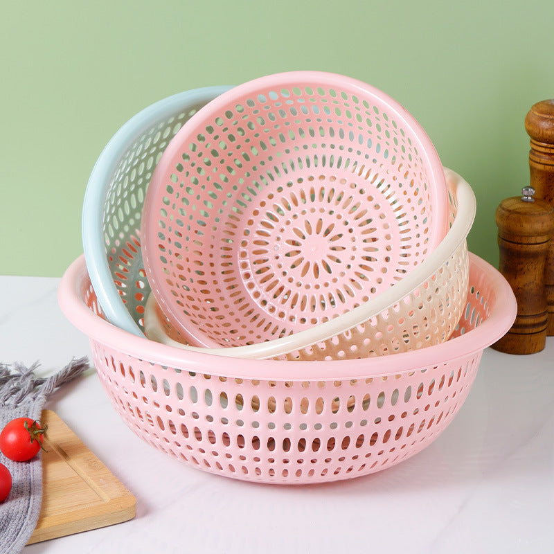 Round Thickened Rice Sieve Basket | Vegetable & Fruit Washer
