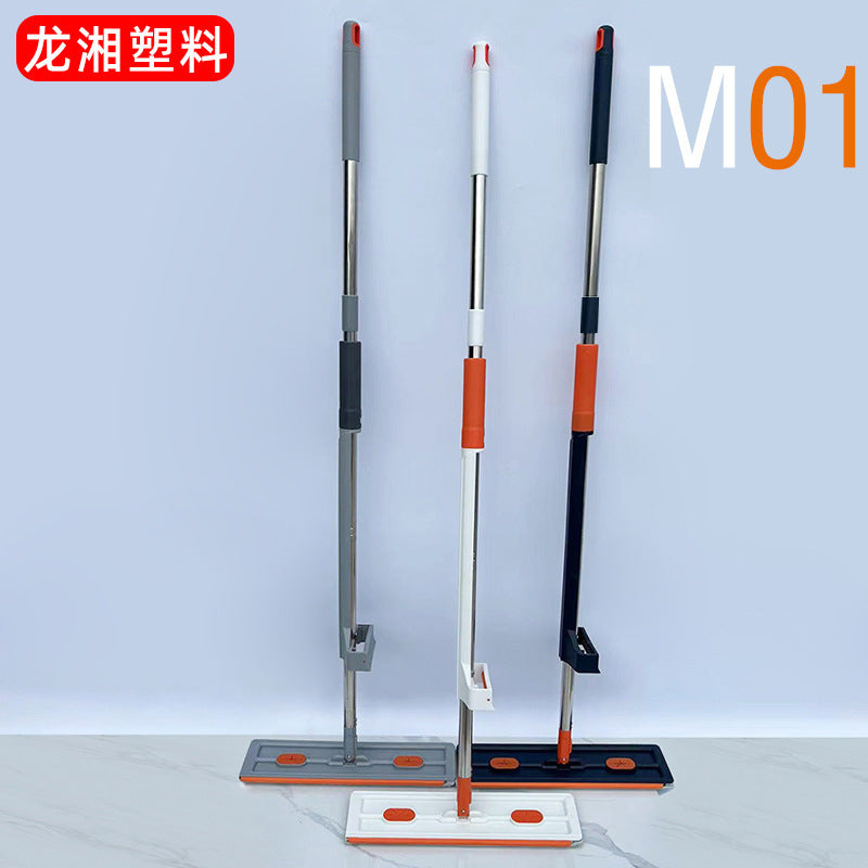 42cm Extra-Wide Flat Mop – Hand-Free Washing, Dry & Wet Dual-Use Lazy Mop for Household & Factory