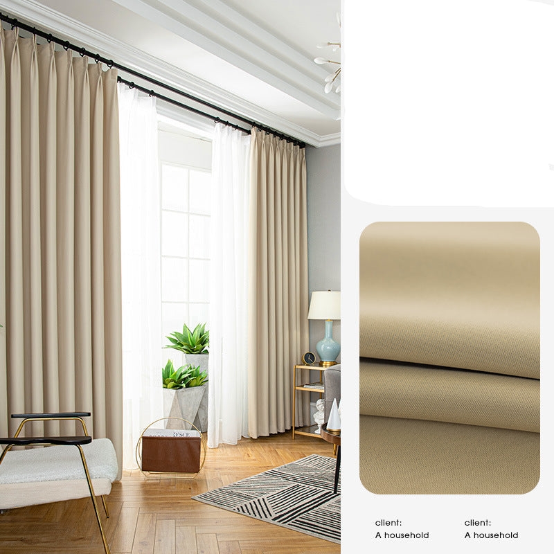 Cream Blackout Curtain for Bay Windows 2025