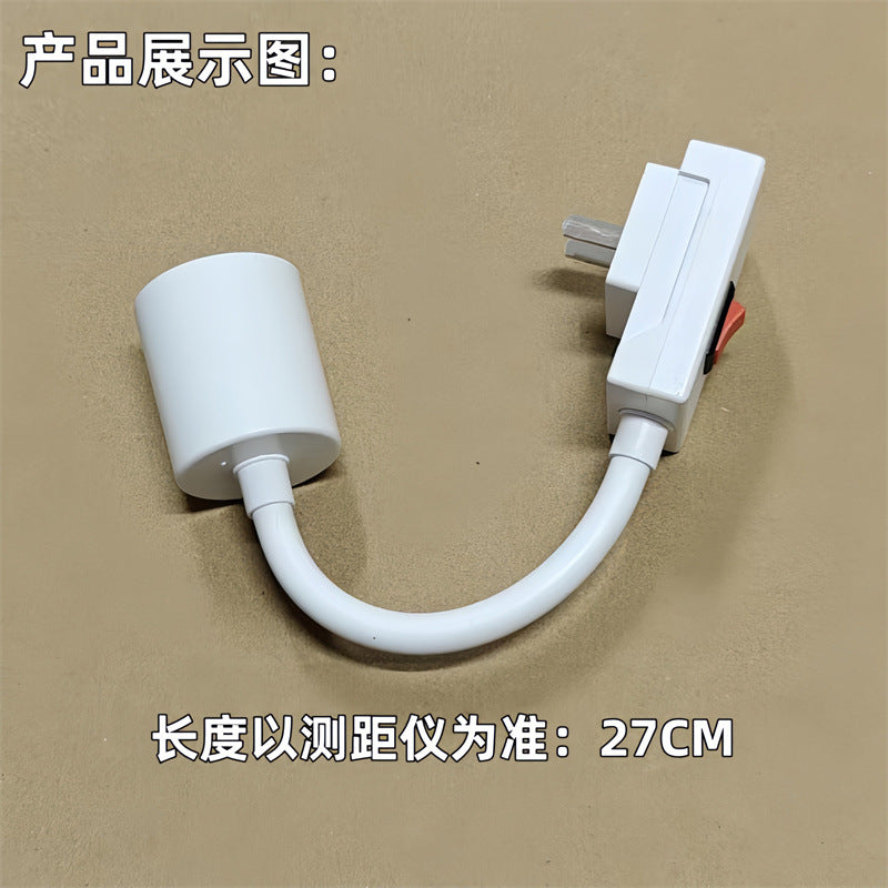 Direct Plug-In Ceramic E27 Heating Lamp Holder with Switch