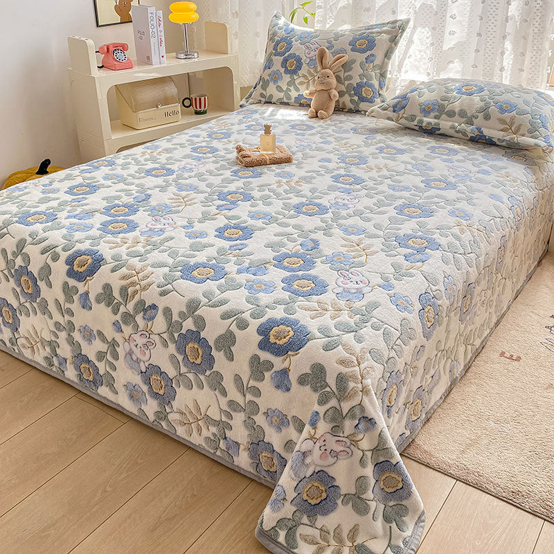 Cartoon Coral Fleece Flannel Blanket – Soft Sofa Nap Quilt, Single Air Conditioning Sheet for Home, Dorm & Wholesale Use