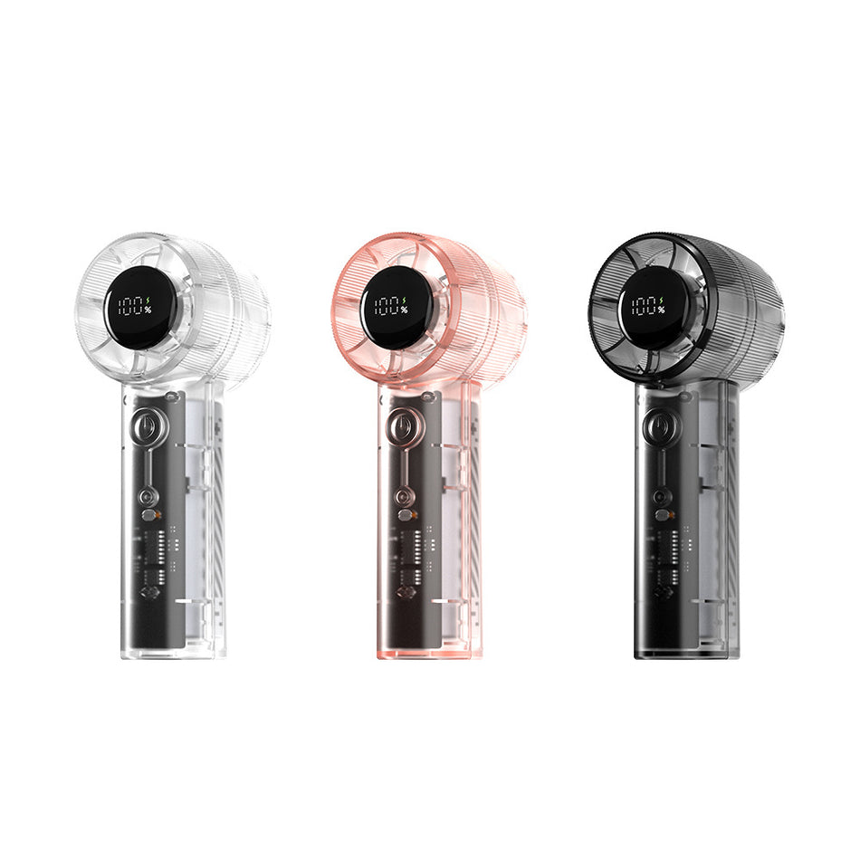 Portable High-Speed Handheld Fan – Brushless & Rechargeable