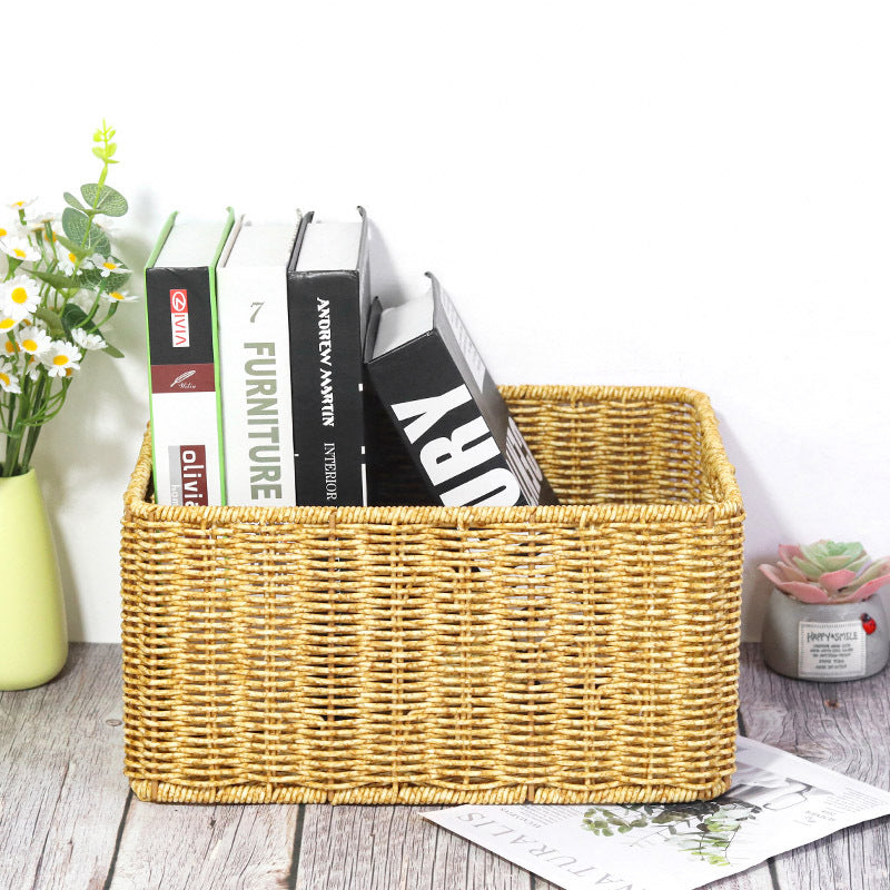 Double-Opening Rattan-Like Basket | Snack & Fruit Storage