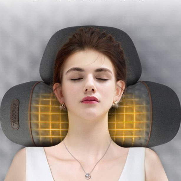 Cylindrical Massage Cervical Pillow with Heat
