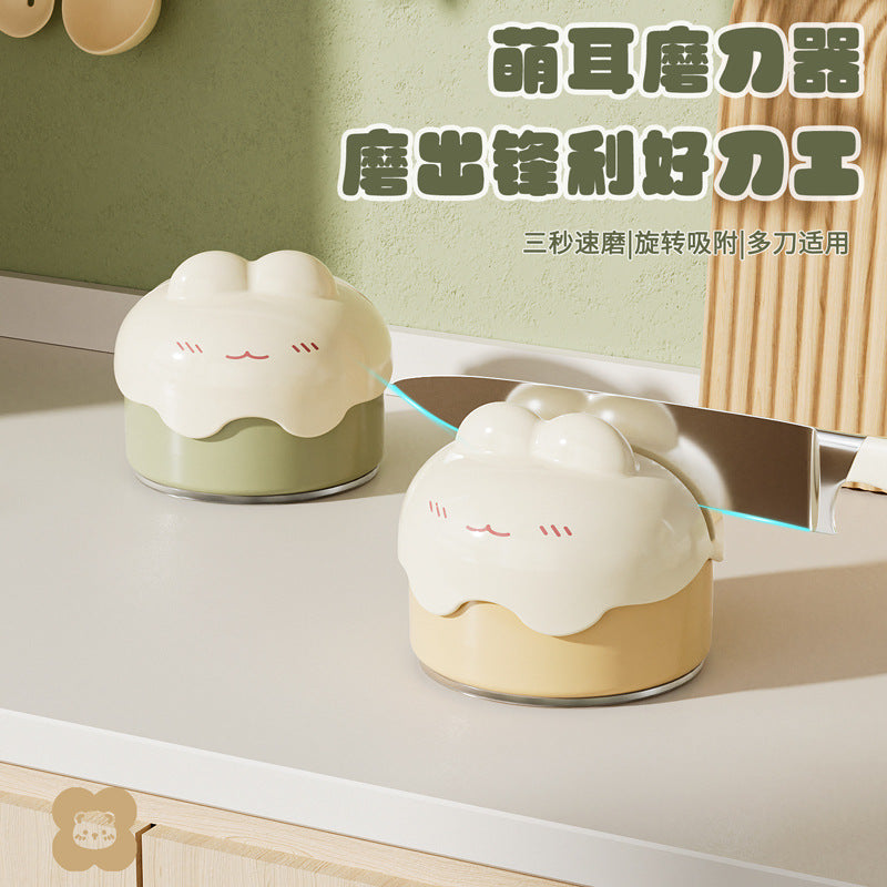 Suction Cup Knife Sharpener – Household Kitchen Grinding Tool