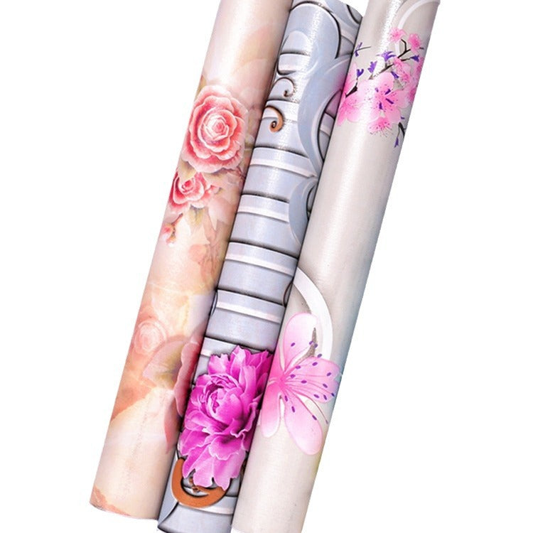 European Style Waterproof PVC Peel-and-Stick Wallpaper