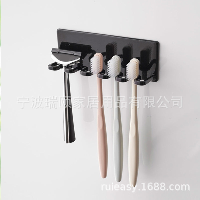 Yamazaki Metal Wall-Mounted Toothbrush Holder Punch-Free