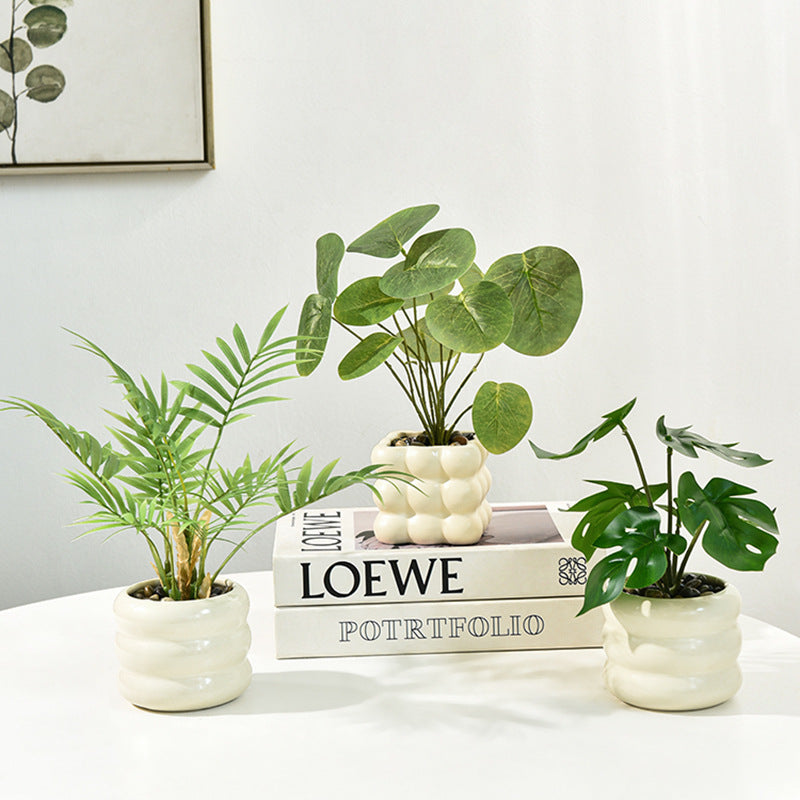 Simulated Small Potted Plant Artificial Bonsai Desktop Decor