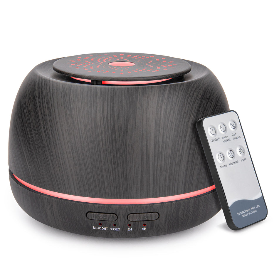 300ml Wood Grain Aroma Diffuser – Remote & USB