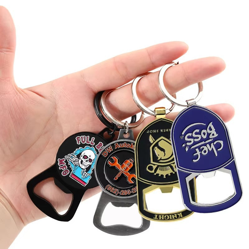 Custom Metal Keychain Bottle Opener – Sports Pendant