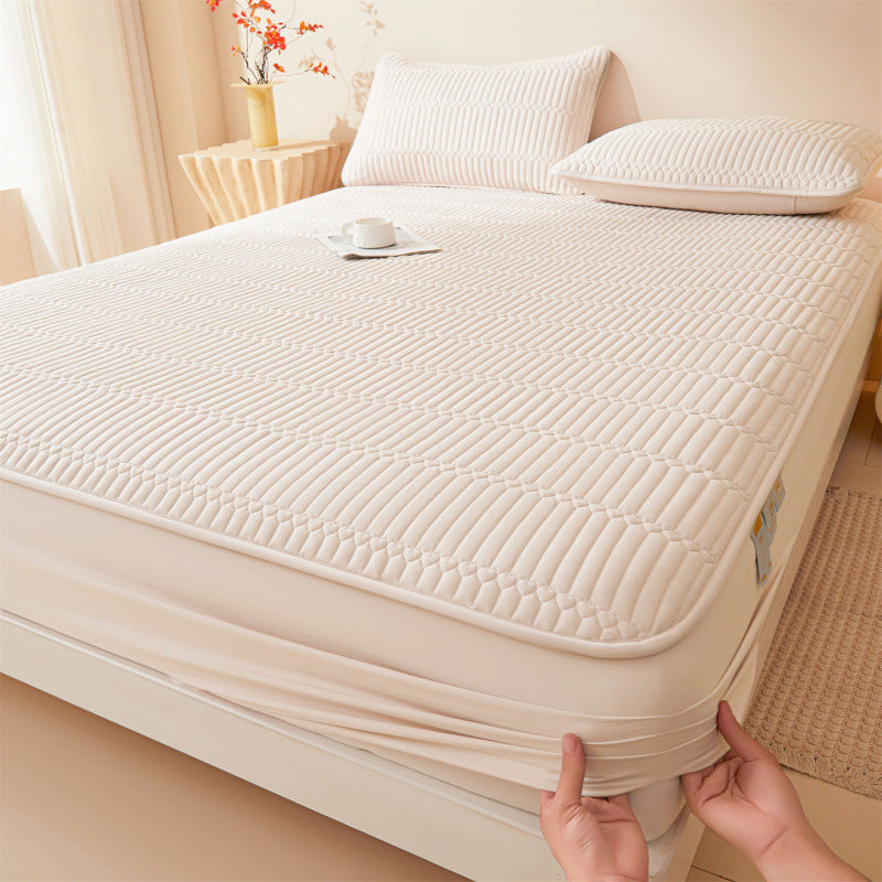 Waterproof Quilted Bed Sheet Three-Piece Set