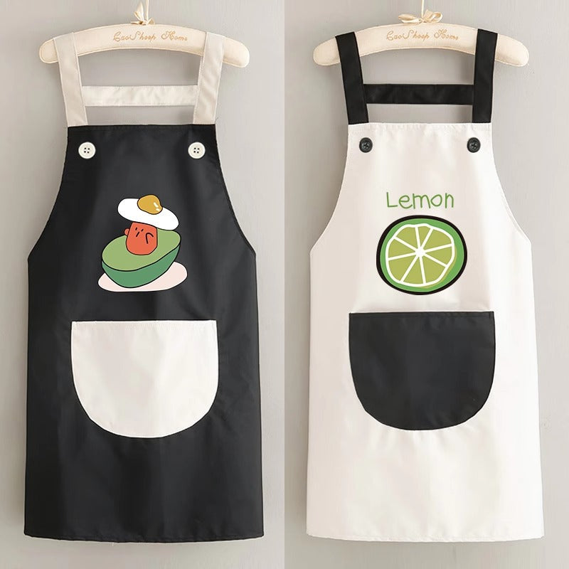 Erasable Pocket Avocado Waist Apron for Women