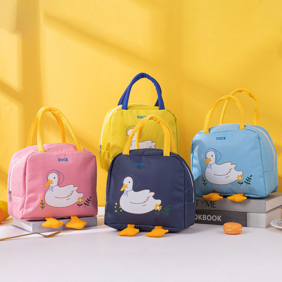 Cartoon Animal Large Satchel Insulated Lunch Bag