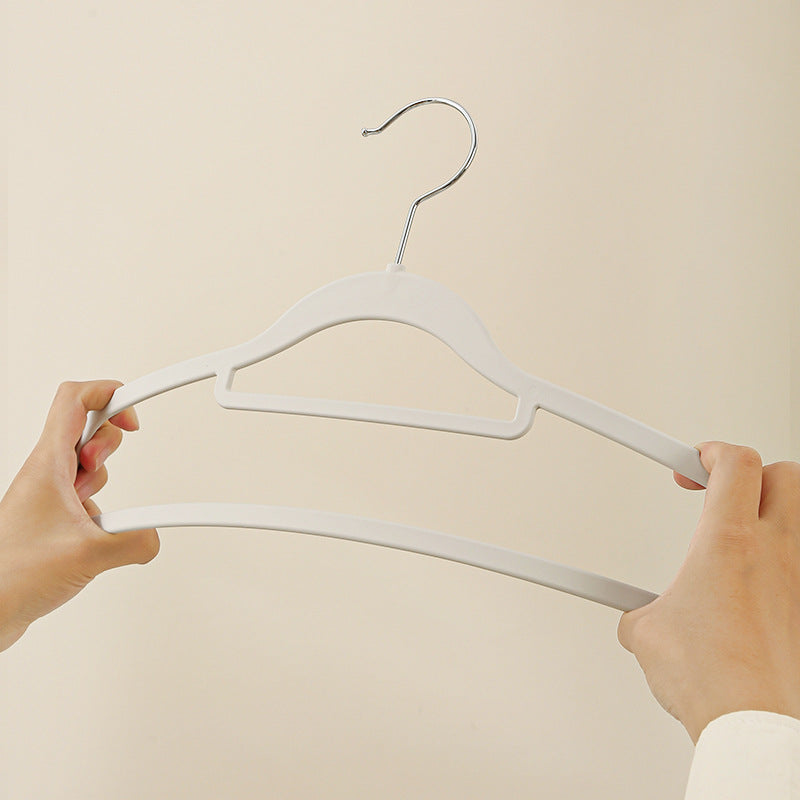 Anqin Rubber Silicone Touch Plastic Clothes Hanger Wardrobe