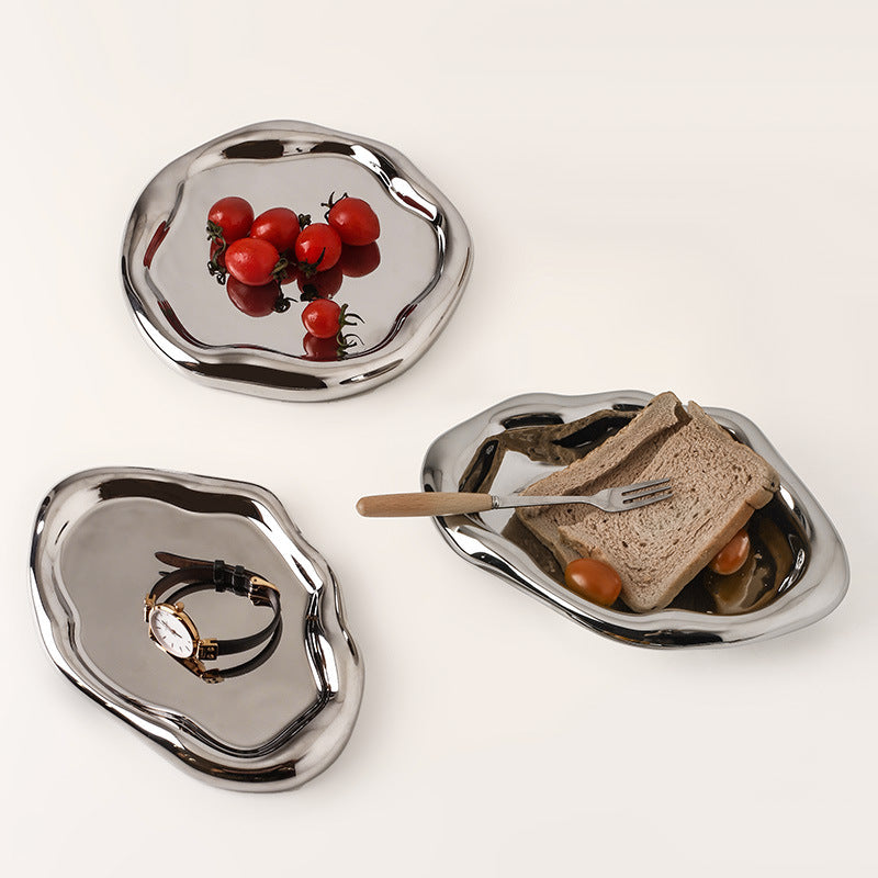 Ceramic Decorative Light Luxury Storage Tray