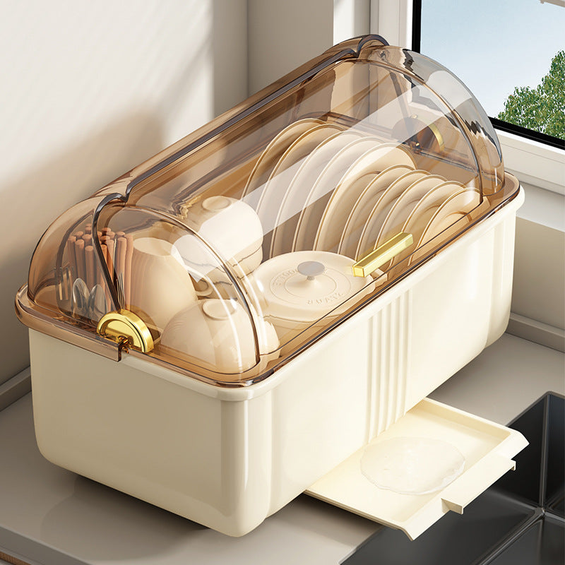 Covered Dish Rack with Storage Lid