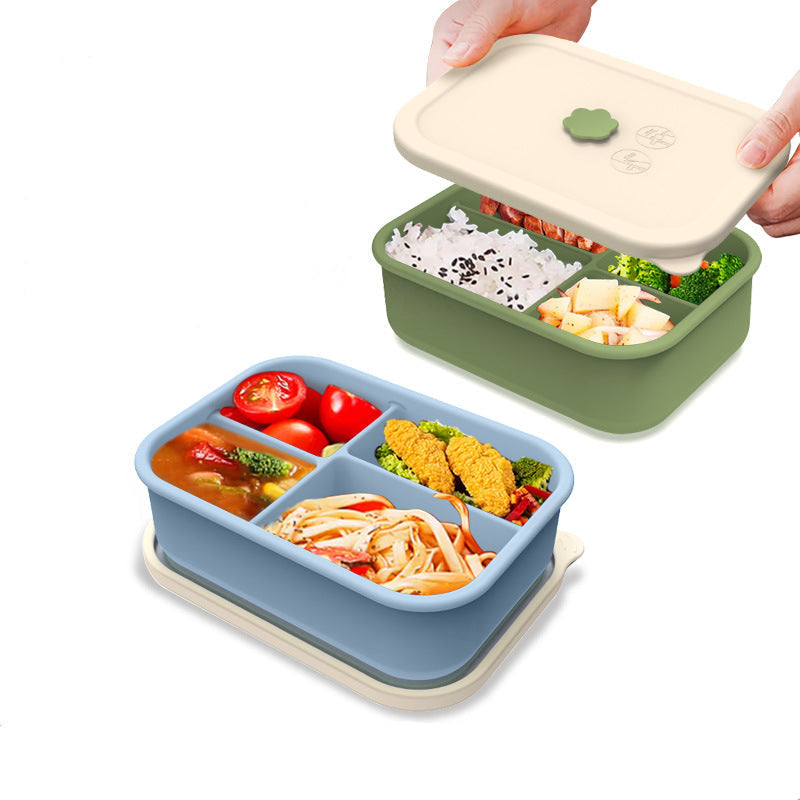 Silicone Microwave Lunch Box – Fresh-Keeping & Split