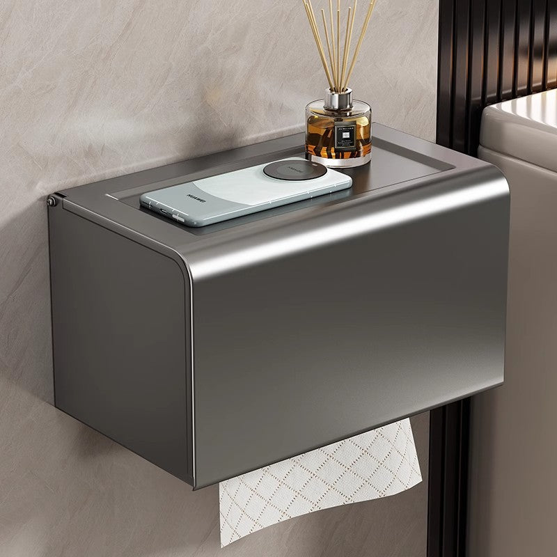 Aluminum Waterproof Wall-Mounted Toilet Paper Box