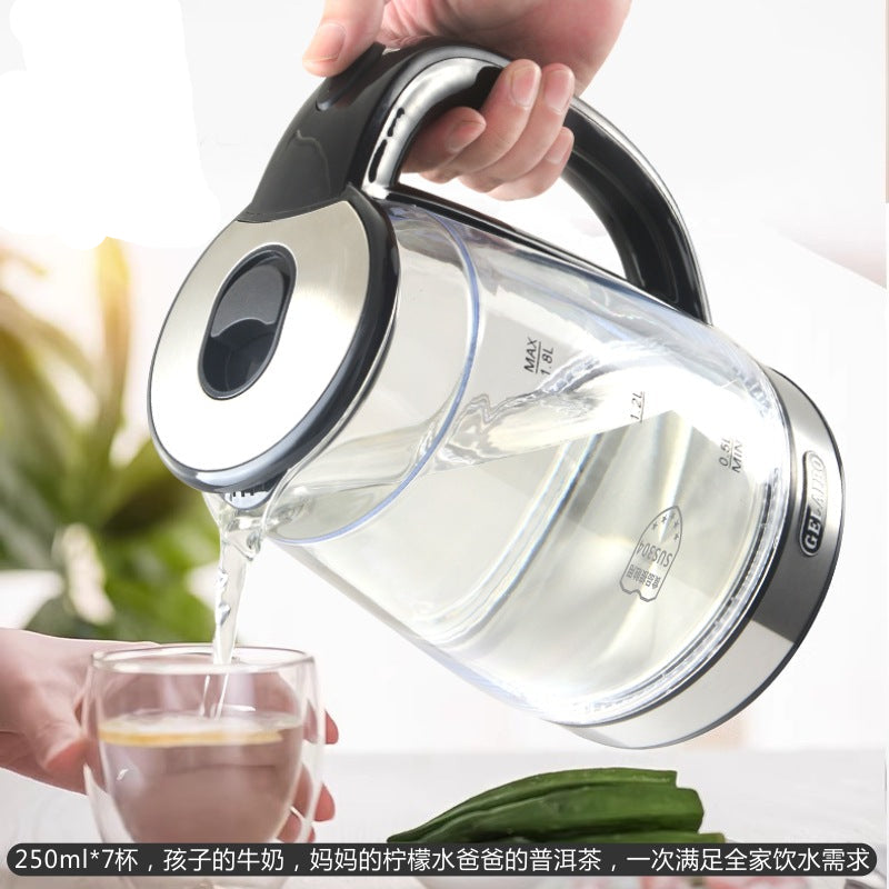 Blue Light Glass Electric Kettle | Anti-Scalding Design